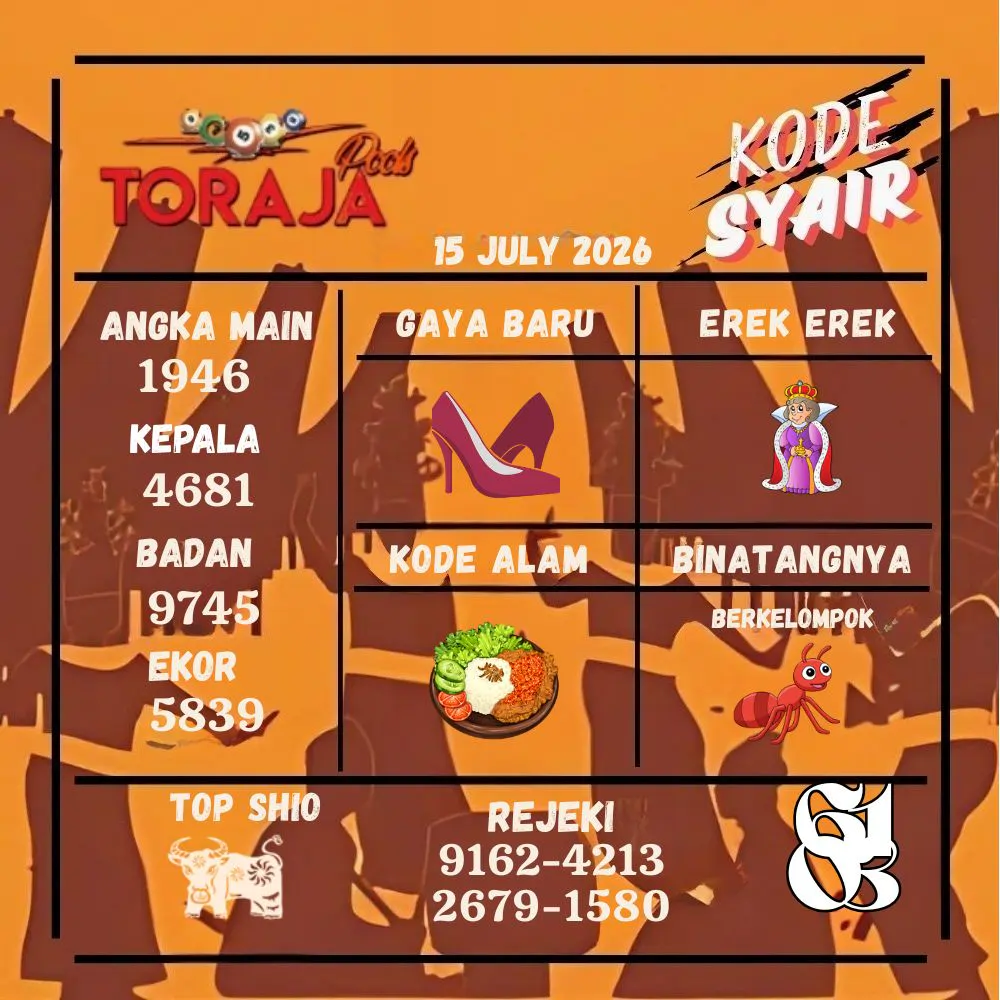 Kode Syair Toraja Pools Juli 2026